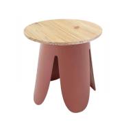 Mobilier design en location dans les Hauts-de-Seine : la table basse Tulipe Terracotta