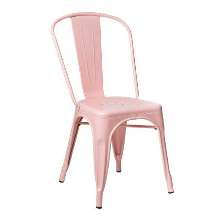 Lcation de chaise tolix rose pastel en Ile de France