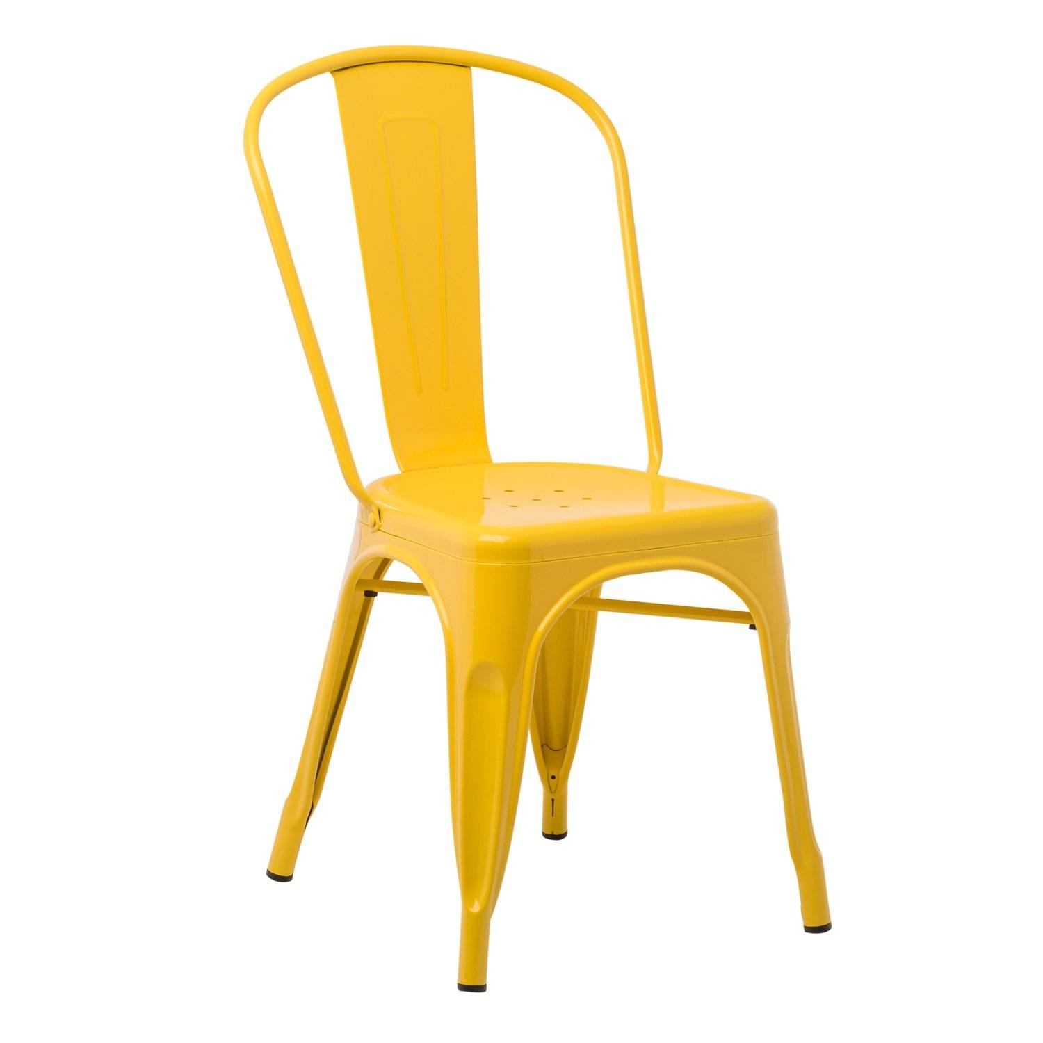 Chaises en métal jaune à louer sur Paris 75