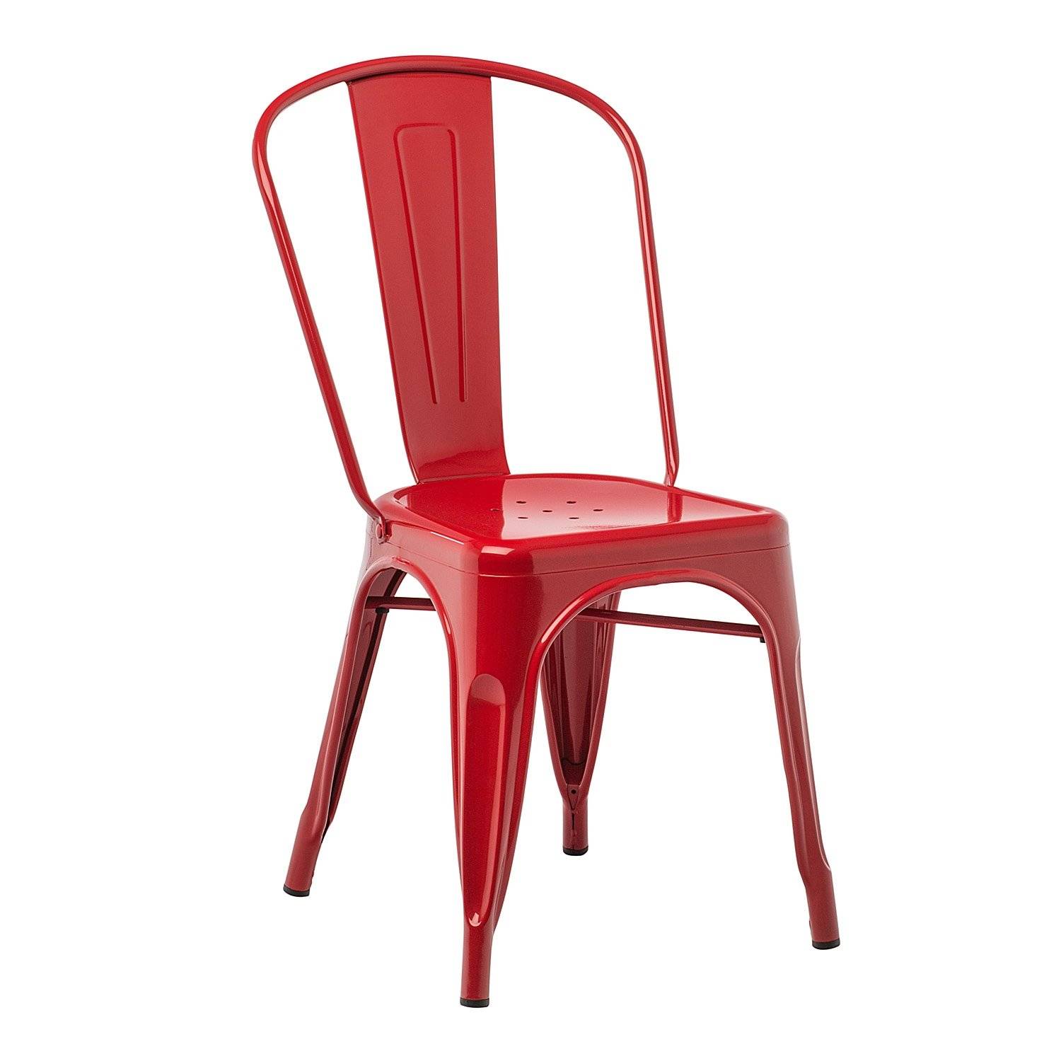 Location de chaises rouges en métal à Paris 75