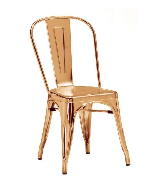Location de chaise tolix couleur or / doré pour conférence à Paris 