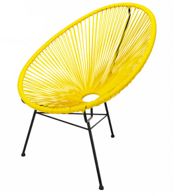 Location de fauteuil Ipanema panama jaune à Paris