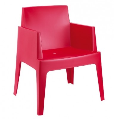 Location de fauteuil de jardin design rouge en Ile de France